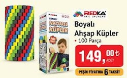 Redka Boyalı Ahşap Küpler 100 Parça image