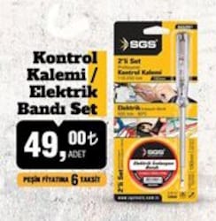 Sgs Kontrol Kalemi/Elektrik Bandı Set image