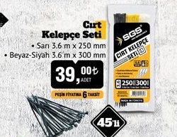 Sgs Cırt Kelepçe Seti 45'li image