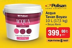 Polisan Acqua Tavan Boyası 10 L (17,5 kg) image