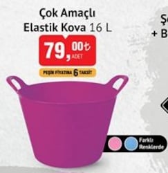 Çok Amaçlı Elastik Kova 16 L image