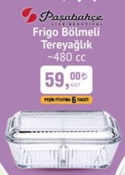 Paşabahçe Frigo Bölmeli Tereyağlık 480 cc image