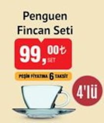 Paşabahçe Penguen Fincan Seti 4'lü image