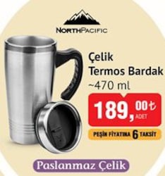 North Pacific Çelik Termos Bardak 470 ml image