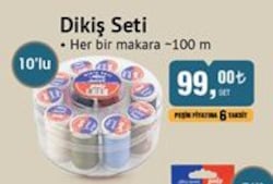Altın Başak Dikiş Seti Her bir makara 100 m 10'lu image