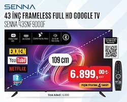 Bim Senna 43SNF9000F 43 inç Frameless Full HD Google TV