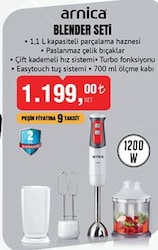 Arnica Blender Seti 1200 W image