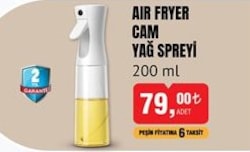 Air Fryer Cam Yağ Spreyi 200 ml image