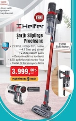 Heifer Procleanx Şarjlı Süpürge 250 W image
