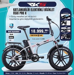 RKS RSIII PRO X Katlanabilir Elektrikli Bisiklet image