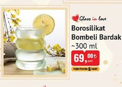 Glass In Love Borosilikat Bombeli Bardak 300 ml image