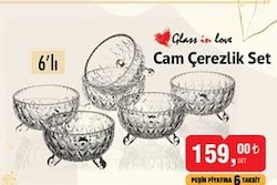 Glass In Love Cam Çerezlik 6'lı Set image