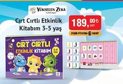 Yükselen Zeka Cırt Cırtlı Etkinlik Kitabım 3-5 yaş image