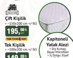 Casilda Home Kapitoneli Yatak Alezi Çift Kişilik image