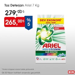 Ariel Toz Deterjan 7 Kg image