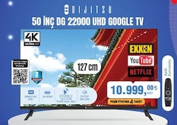 Dijitsu 50 inç DG 22000 UHD Google Tv image