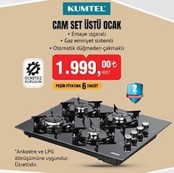 Kumtel Cam Set Üstü Ocak  image