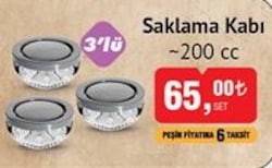 Colorina Saklama Kabı 200 cc 3'lü image