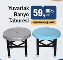 Yuvarlak Banyo Taburesi image