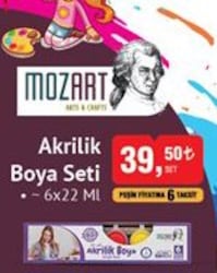 Mozart Akrilik Boya Seti 6x22 ml  image