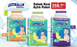 Jenny & Willy Bebek Bezi Aylık Paket 100'lü Maxi / 82'li Junior / 70'li X-La image