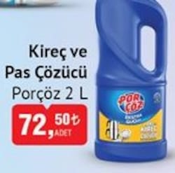 Porçöz Kireç Ve Pas Çözücü 2 l image