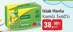 Komili Islak Havlu 3x60'lı image
