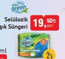 Mr.Green Selülozik Bulaşık Süngeri 2'li image