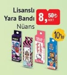 Nüans Lisanslı Yara Bandı 10'lu image