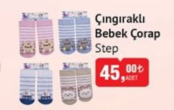 Step Çıngıraklı Bebek Çorap image