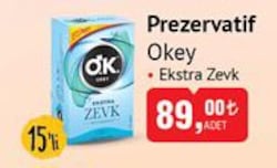 Okey Prezervatif Ekstra Zevk 15'li image