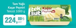 Teksüt Tam Yağlı Kaşar Peyniri 1000 gr image