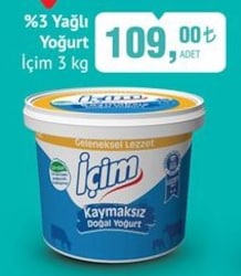 İçim %3 Yağlı Yoğurt 3 kg image