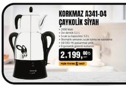 Korkmaz A341-04 Çaykolik Siyah image