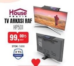 House Pratik HP501 Tv Arkası Raf image
