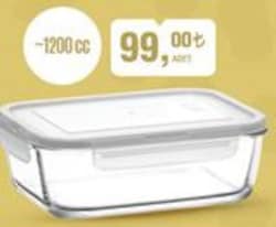 Lav Kilitli Saklama Kabı 1200 cc image