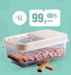 Sürgülü Kapaklı Erzak Kabı 5 L image