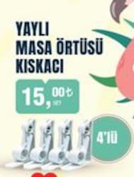 Yaylı Masa Örtüsü Kıskacı 4'lü image