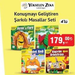 Yükselen Zeka Konuşmayı Geliştiren Şarkılı Masallar Seti 4'lü image