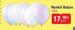 Renkli Balon 8'li image