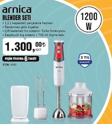 Arnica Blender Seti 1200 W image