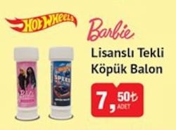 Hot Wheels Barbie Lisanslı Tekli Köpük Balon image