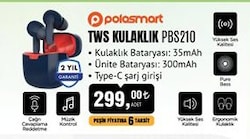 PoloSmart PBS210 TWS Kulaklık image