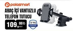 PoloSmart Araç İçi Vantuzlu Telefon Tutucu image