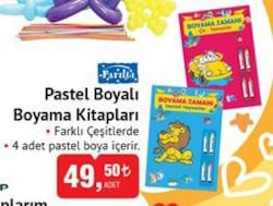 Parıltı Pastel Boyalı Boyama Kitapları image