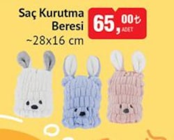 Saç Kurutma Beresi 28x16 cm image