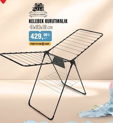 Casilda Home Kelebek Kurutmalık 61x183x118 cm image