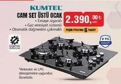 Kumtel Cam Set Üstü Ocak image