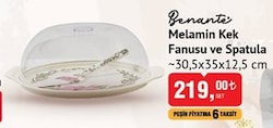Benante Melamin Kek Fanusu ve Spatula 30.5x35x12.5 cm image