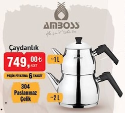 Amboss 304 Paslanmaz Çelik Çaydanlık 1/2 l image